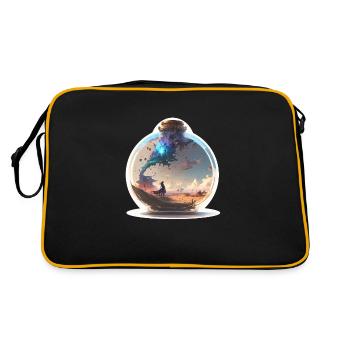 Paysage en bouteille - Sac Retro - noir/or - Dos