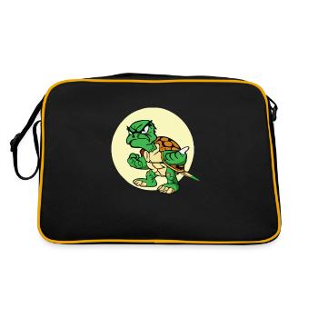 Lili la tortue grognonne - Sac Retro - noir/or - Dos