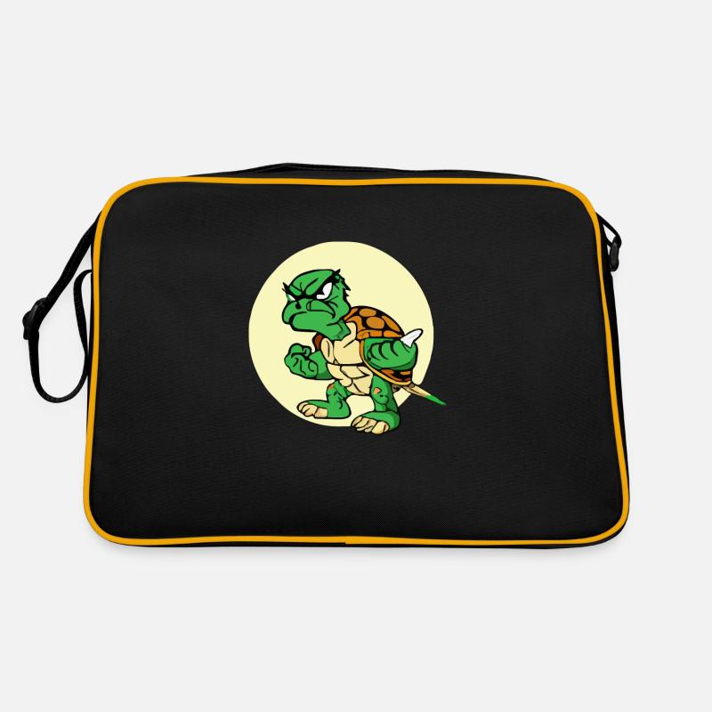 Lili the grumpy turtle Retro Bag