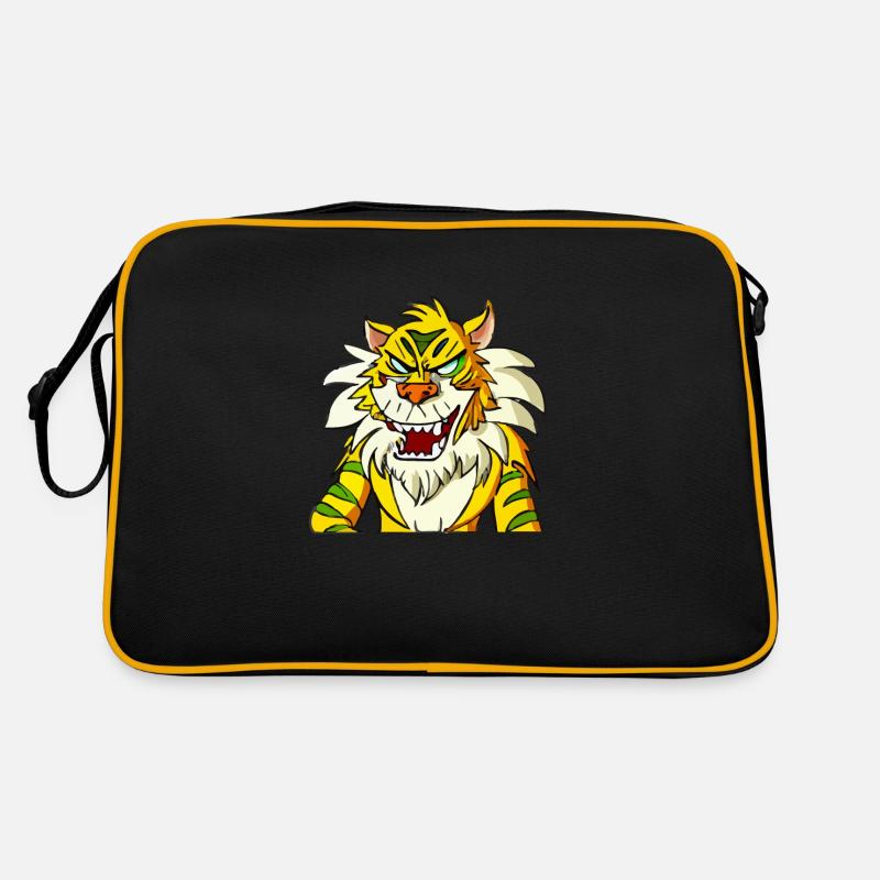 Exe the grumpy tiger Retro Bag