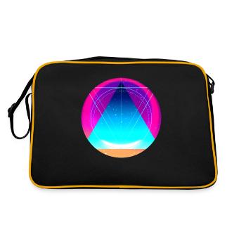 Universum - Retro Tasche - Schwarz/Gold - Hinten