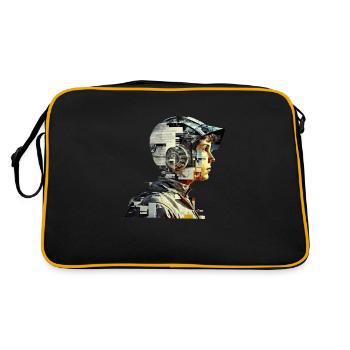 Retro Flash No41 - Retro Tasche - Schwarz/Gold - Hinten