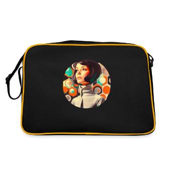 Retro Flash No29 - Retro Tasche - Schwarz/Gold - Hinten
