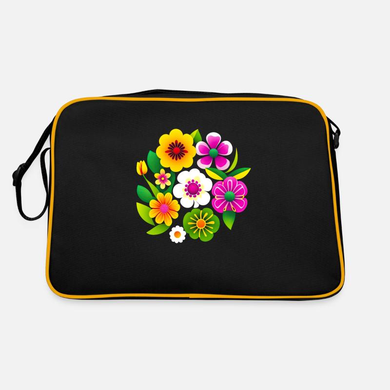 Fleurs de printemps Sac Retro