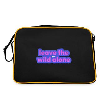 Leave the wild alone - Retro Bag - black/gold - Back