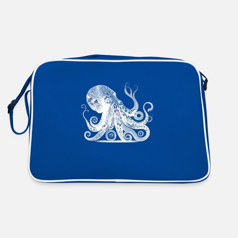 Cool octopus design with Aztec pattern Retro Bag