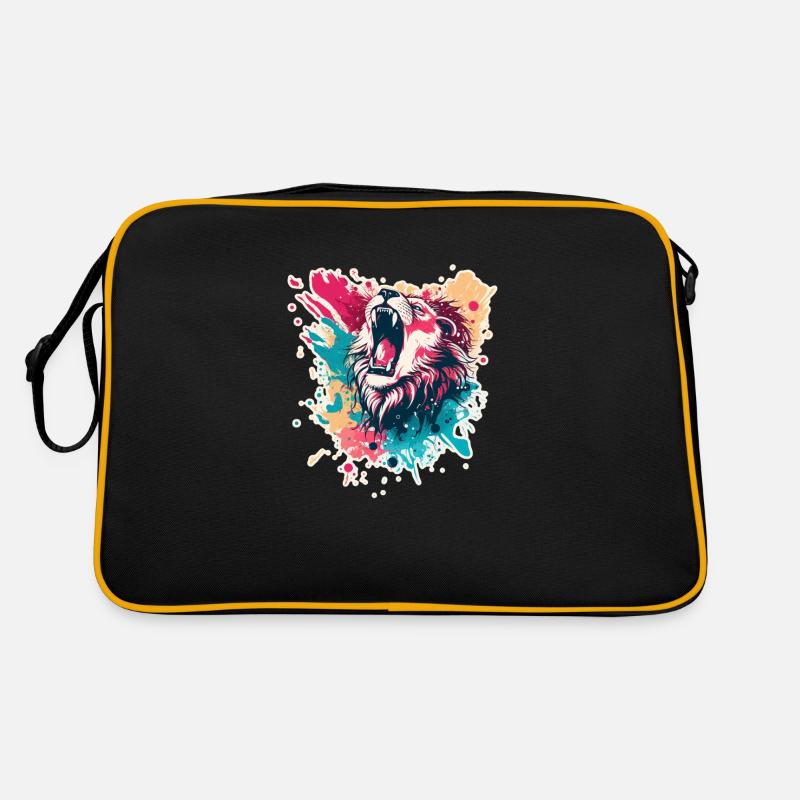 Lion - Sac Retro - noir/or