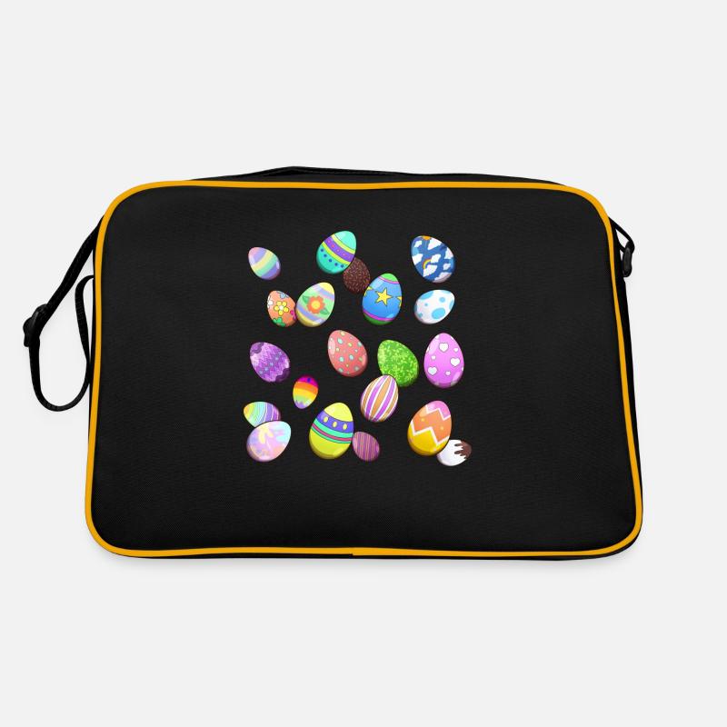 Easter Eggs Muster Retro Tasche