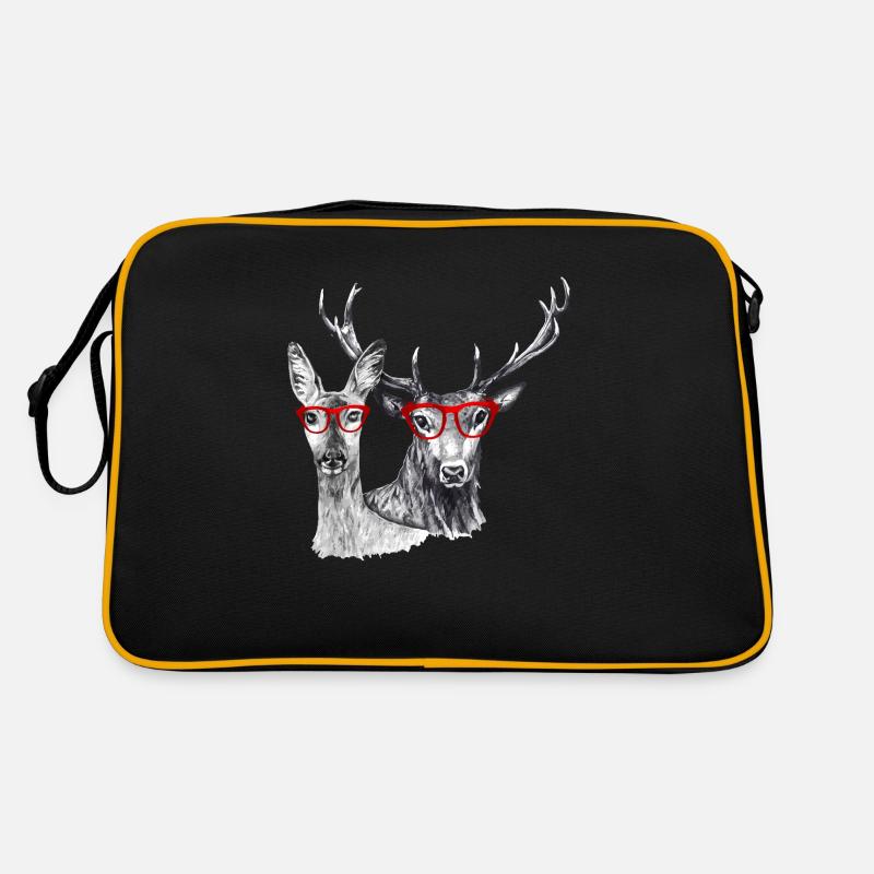 Hirsche und Rehe Retro Tasche