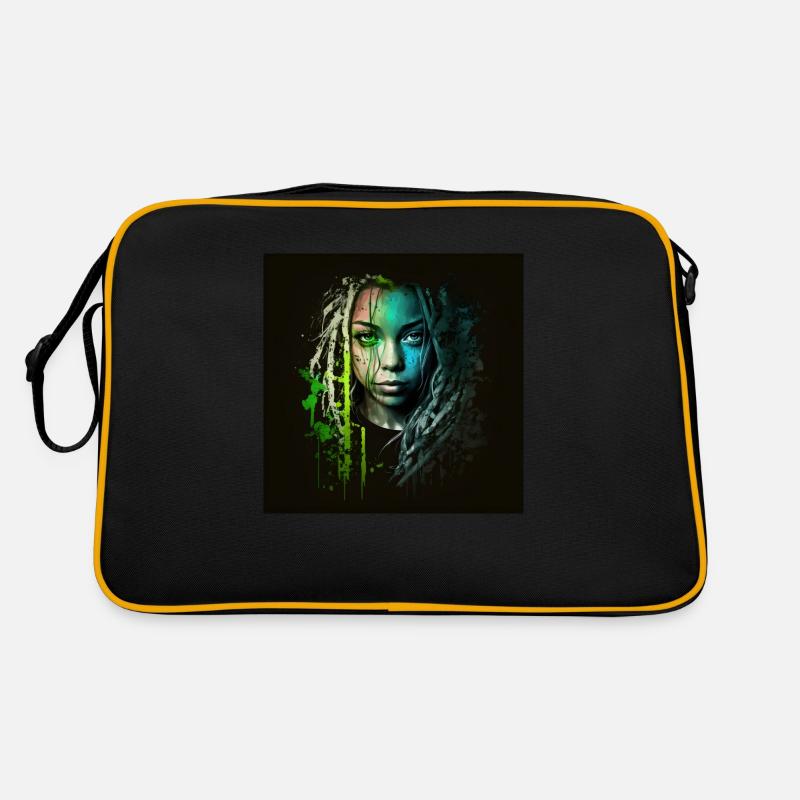 Face woman dreadlocks n°6 Retro Bag