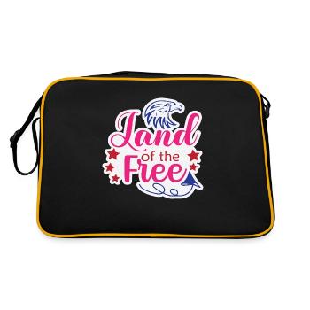 Terre de la liberté - Sac Retro - noir/or - Dos
