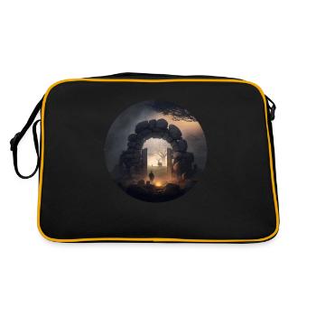Dark Forest Mist Gate Gift - Retro Bag - black/gold - Back
