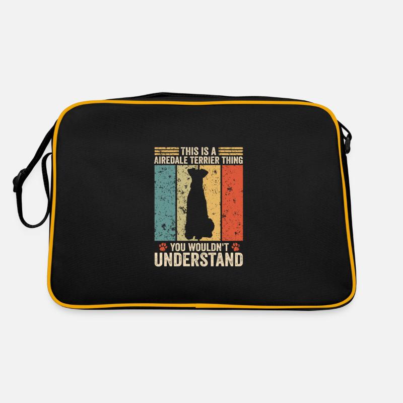 This is an Airedale Terrier thing Retro Bag