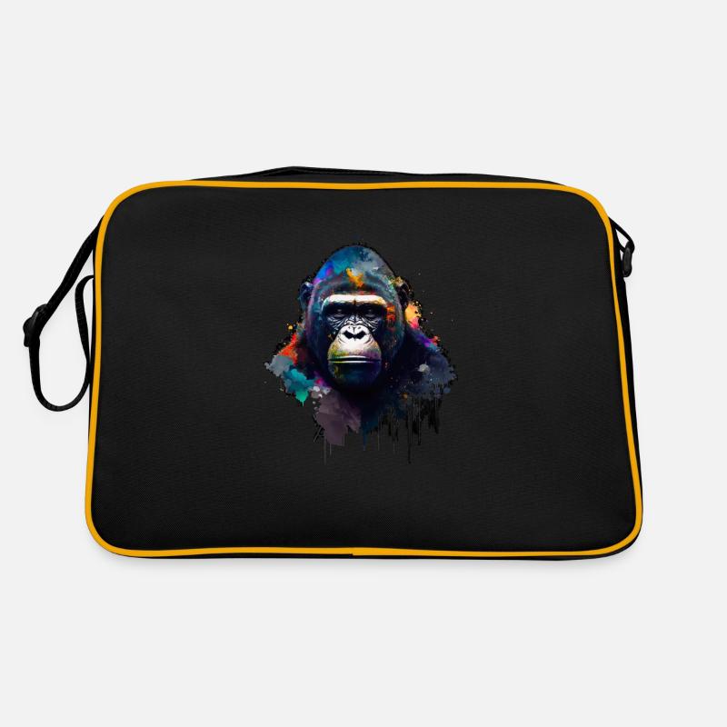 Abstract Gorilla n°2 Retro Bag