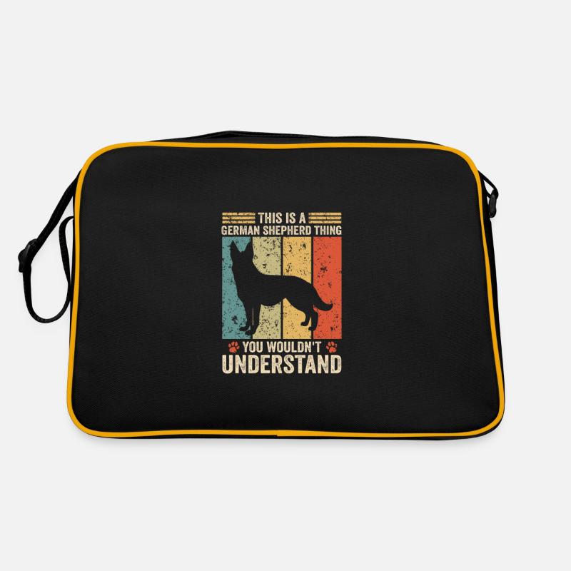 This is a shepherd dog thing Retro Tasche