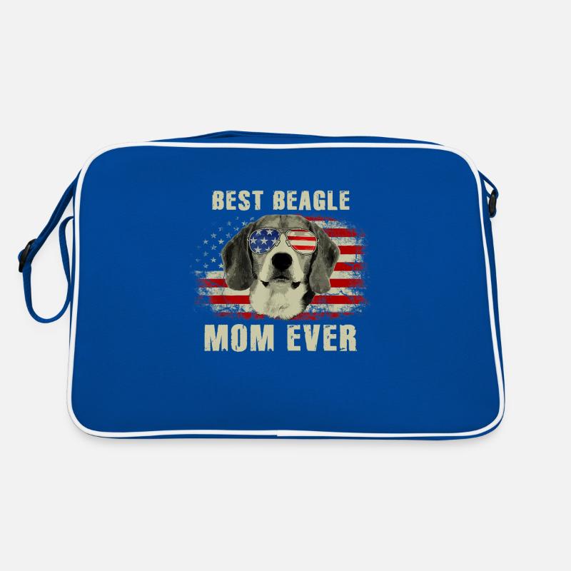 Beste Beagle-Mutter aller Zeiten Retro Tasche