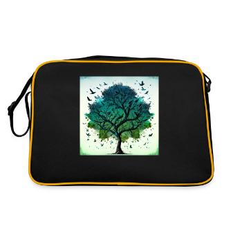 arbre zen n°2 - Sac Retro - noir/or - Dos