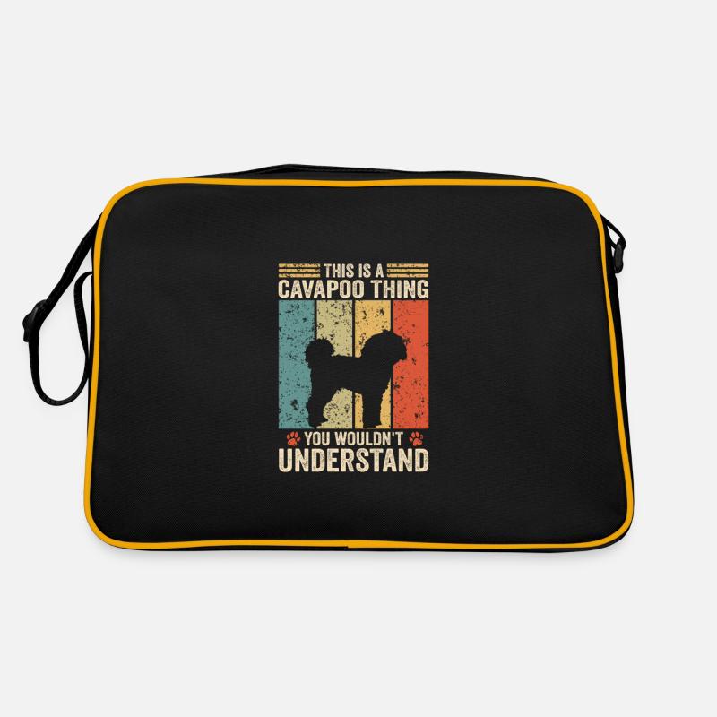 This is a Cavapoo thing Retro Tasche