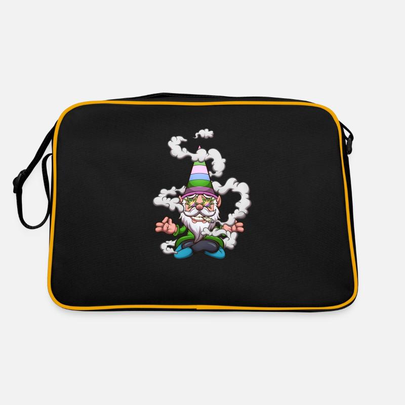 Drôle de gnome Fumer un joint Sac Retro