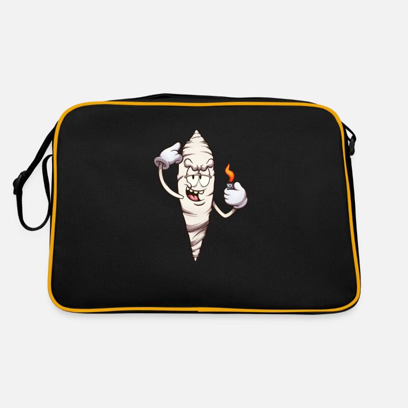 Drôle de joint de dessin animé avec briquet Sac Retro