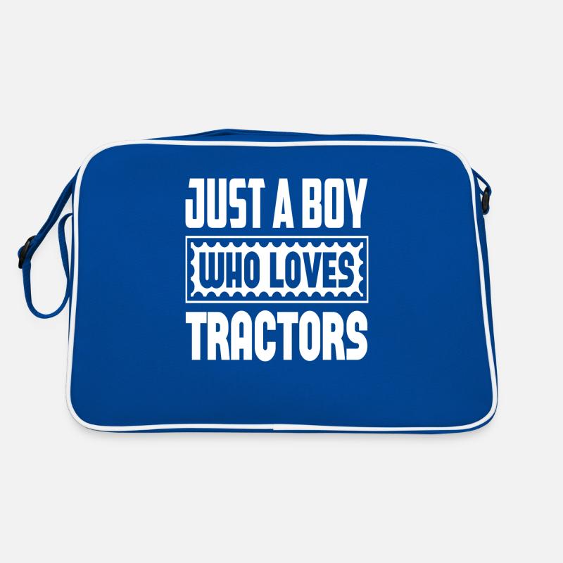 Juste un garçon qui aime les tracteurs Sac Retro