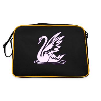 Élément de tatouage vectoriel tatouage cygne d’art corporel - Sac Retro - noir/or - Dos