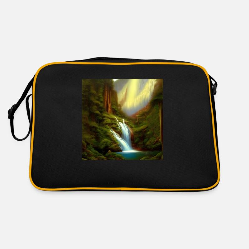 Wasserfall Retro Tasche