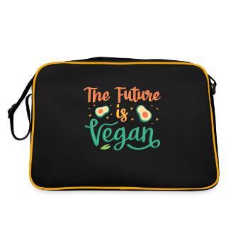 L'avenir est végétalien - Sac Retro - noir/or - Dos