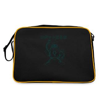Daruma Robot (noir et blanc) - Sac Retro - noir/or - Dos