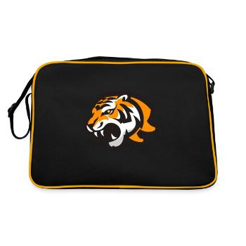Tigre rugissant - Sac Retro - noir/or - Dos
