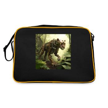 Panther - Retro Bag - black/gold - Back