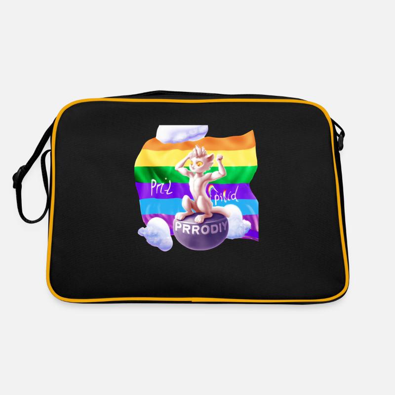 Pride mal anders - Retro Tasche - Schwarz/Gold