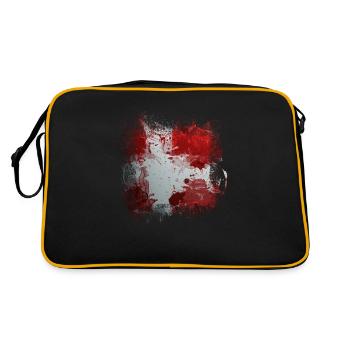 Denmark copenhagen danish scandinavia flag dansk - Retro Bag - black/gold - Back