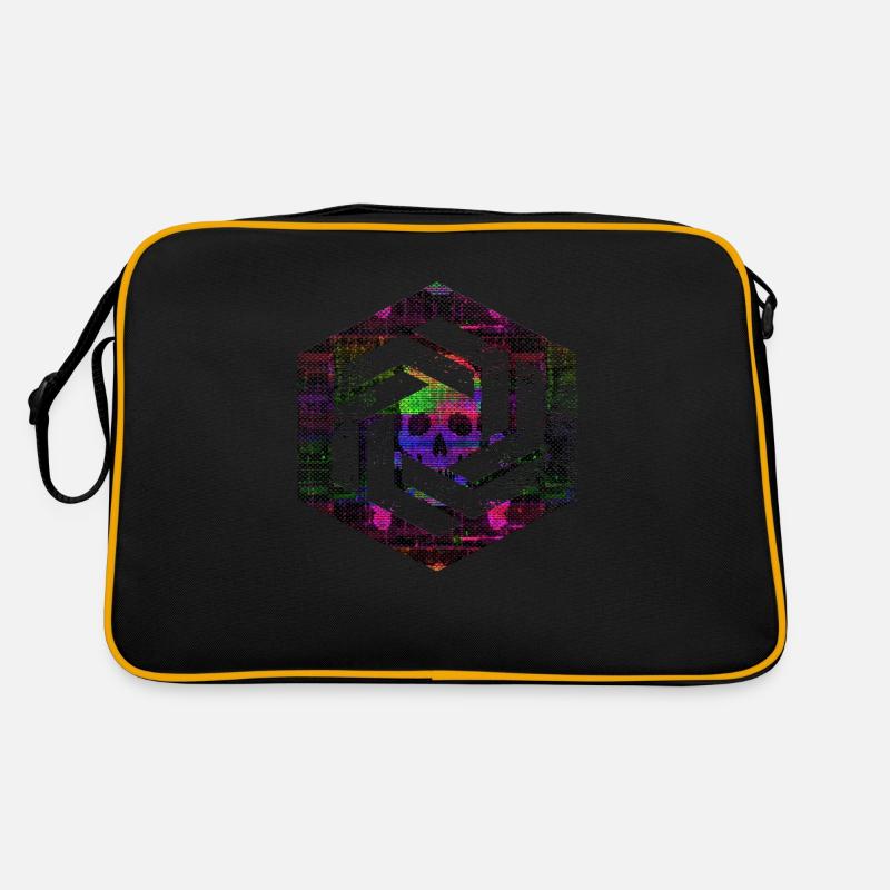 hexagon programming programmer coding geometric Retro Bag