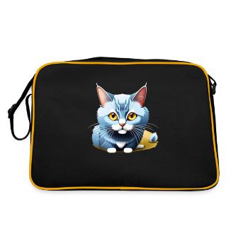 Blue Kitten - Retro Bag - black/gold - Back