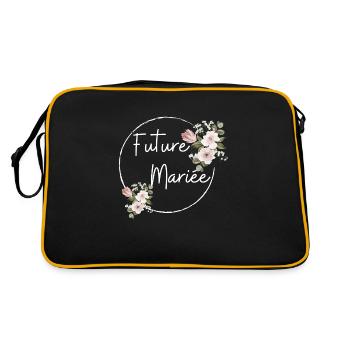 Future mariée floral - Sac Retro - noir/or - Dos