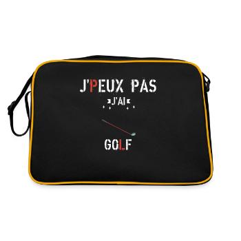 J Peux Pas J Ai Golf - Sac Retro - noir/or - Dos