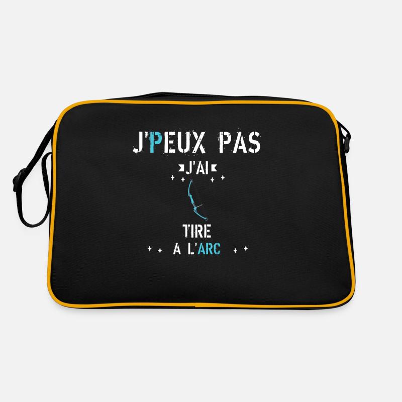 J Peux Pas J Ai Tire A L Arc - Sac Retro - noir/or