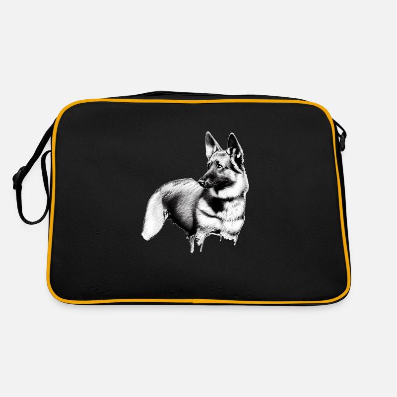 Schäferhund Hundehalter Hunde Hund Hundebesitzer Retro Tasche