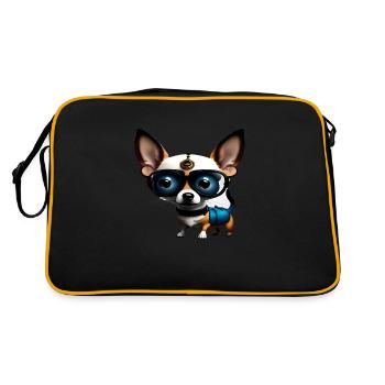 Steampunk Chihuahua - Sac Retro - noir/or - Dos