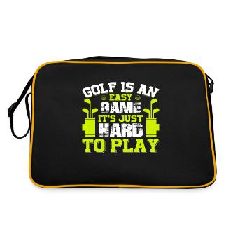 Golf is an easy Game it ́s just hard to Play - Retro Bag - black/gold - Back