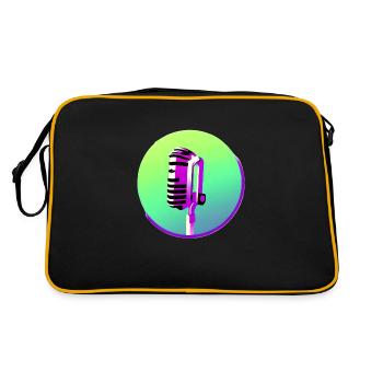 Singer Vocals Musicians Band Singing Hobby Singers - Retro Bag - black/gold - Back
