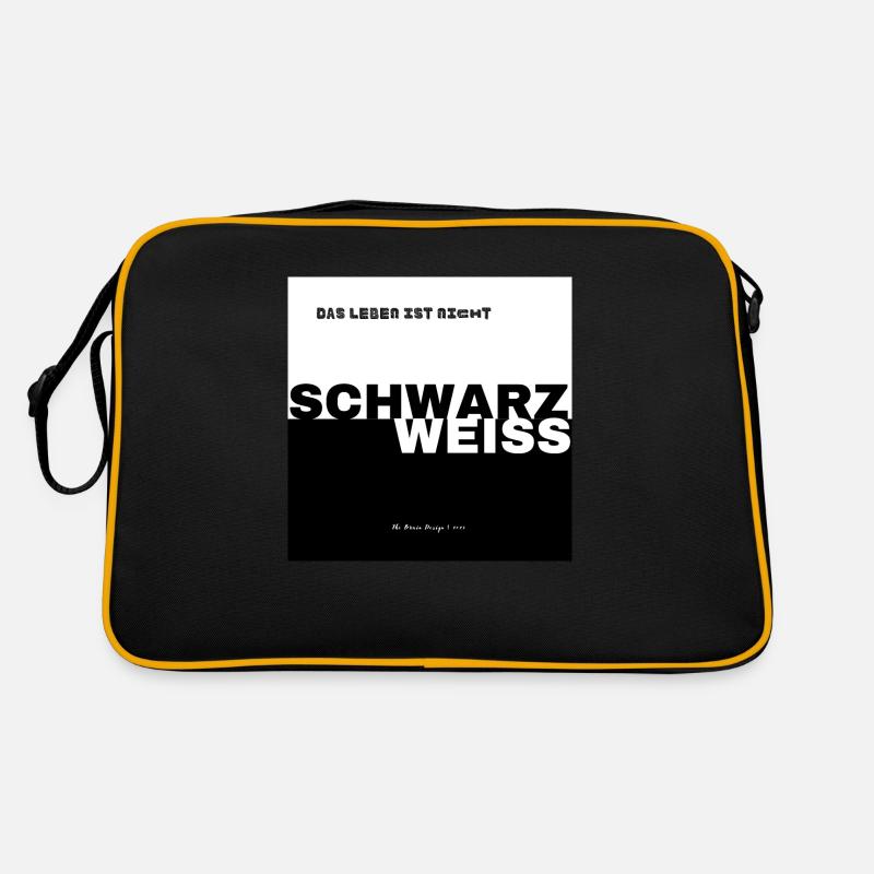 SCHWARZ WEISS Retro Tasche