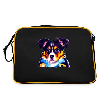 Rottweiler Propriétaire de chien Propriétaire de chien - Sac Retro - noir/or - Dos