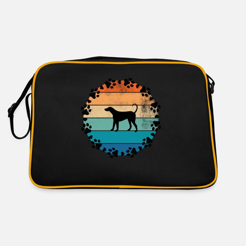 Chiens Soleil - Sac Retro - noir/or