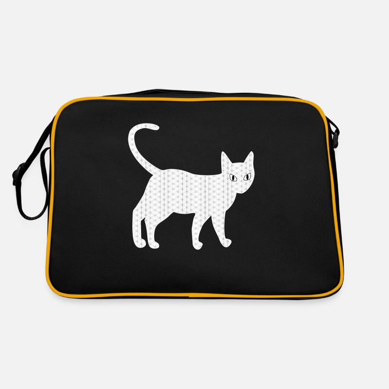 Katzenkunst und Katzenaugen Retro Tasche