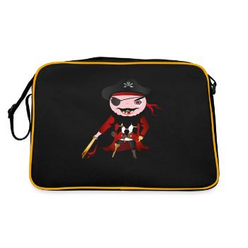 John Plank - Retro Bag - black/gold - Back