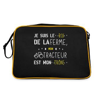 Tracteur agricole - Sac Retro - noir/or - Dos