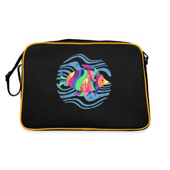 Poisson - Sac Retro - noir/or - Dos