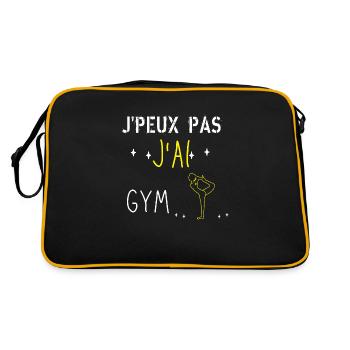 J peux pas j ai Gym - Sac Retro - noir/or - Dos